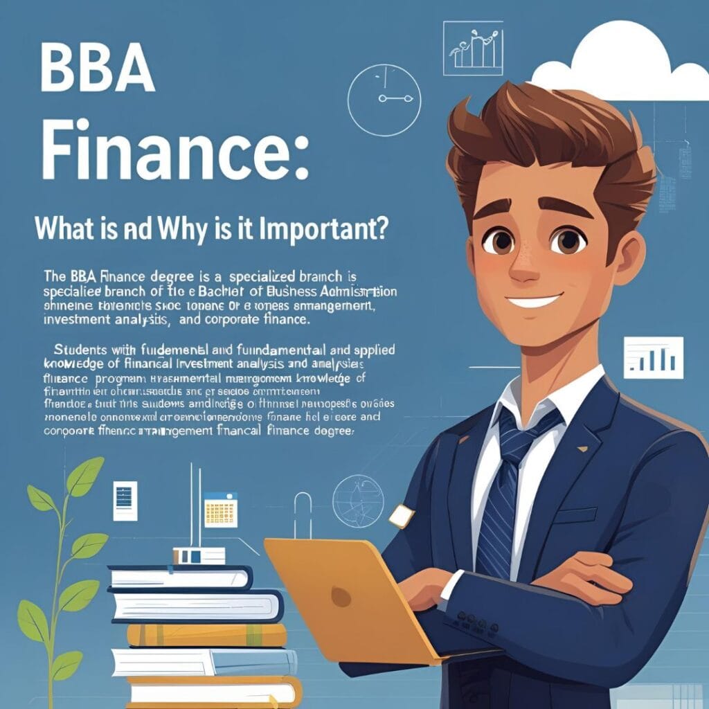 Bachelor Degree in Finance and Accounting BBA Finance: What is it and why is it important? The BBA Finance Degree is a specialized branch of the Bachelor of Business Administration program that provides students with fundamental and applied knowledge of financial management, investment analysis, and corporate finance. This degree provides students with the ability to understand the complexities of financial markets, which helps them build successful careers in the banking, investment, and fintech sectors. image1